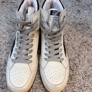 Golden Goose High-Top Sneakers - White and Gray